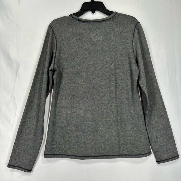 Cuddl Duds Ultra Cozy Gray Long Sleeve Crew - Size Large 14-16 - Picture 5 of 8